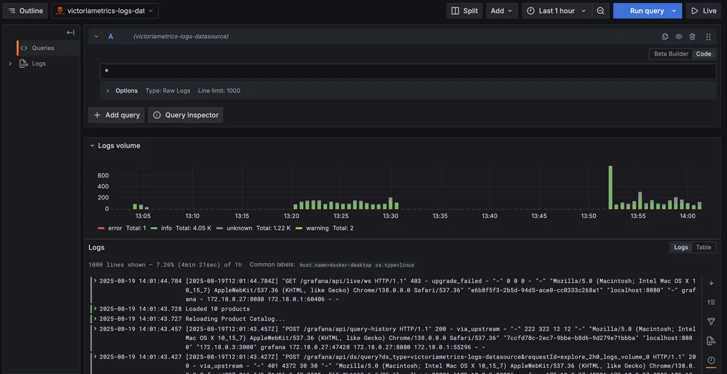 Grafana Explore